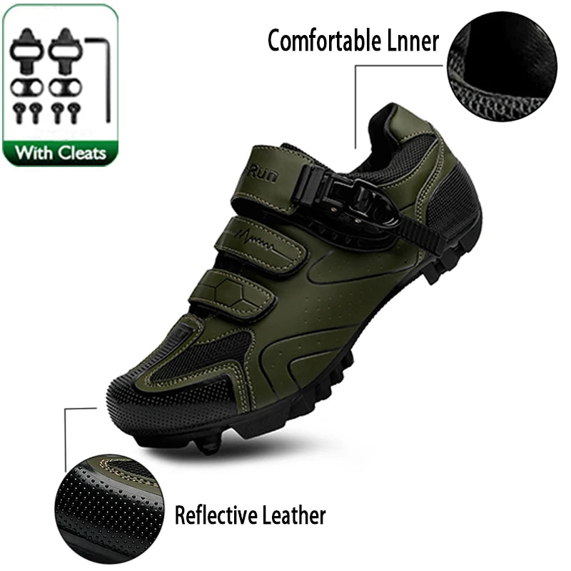 MTB Fietsschoenen Heren met Reflecterend Ontwerp voor Comfort en Zichtbaarheid 5