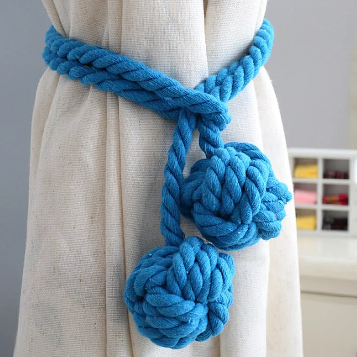 Macramé Gordijnhouders met Houten Stok – Handgeweven Katoenen Tie Backs voor Natuurlijke Boho Stijl | Sansoti 18