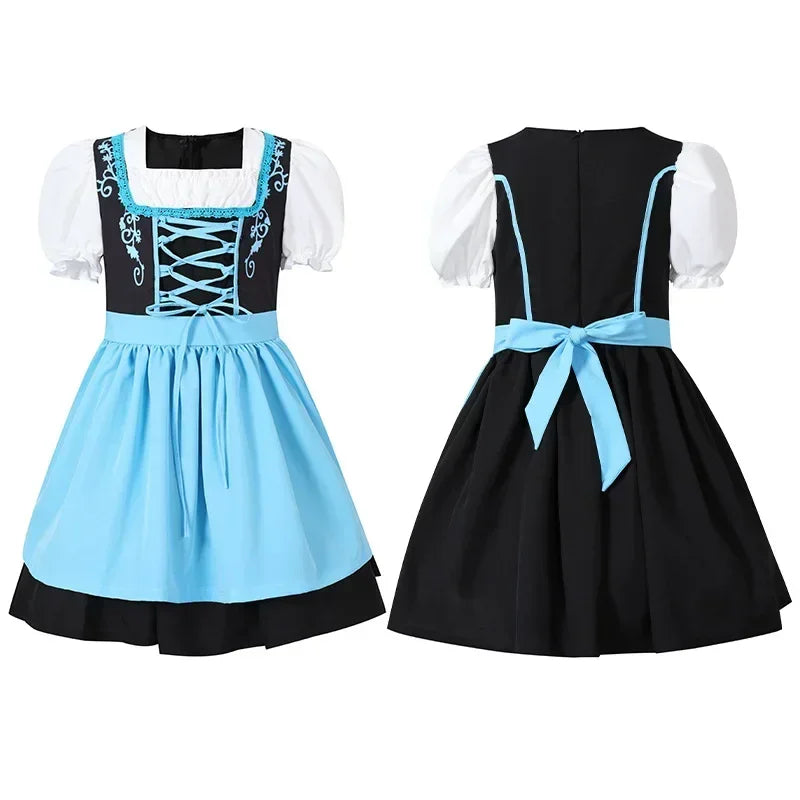 AlpenKinder – Dirndl fille avec tablier – Pour Oktoberfest & fêtes