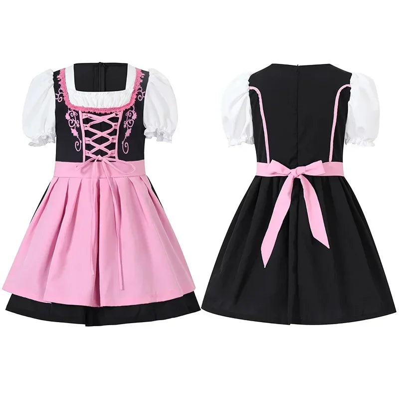 AlpenKinder – Dirndl fille avec tablier – Pour Oktoberfest & fêtes