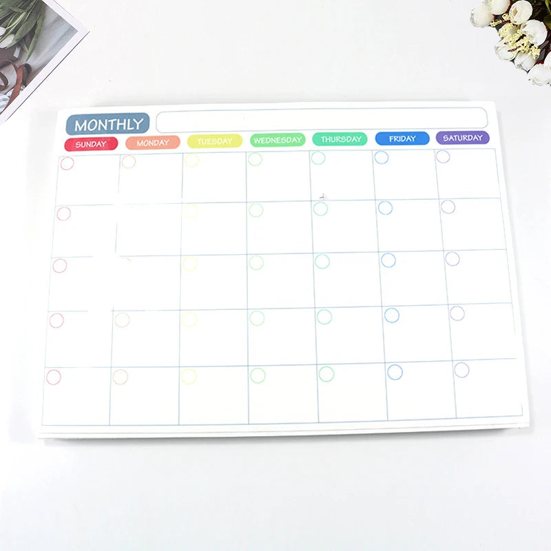 Magnetische whiteboard kalender voor koelkast met maand- en weekplanner 5