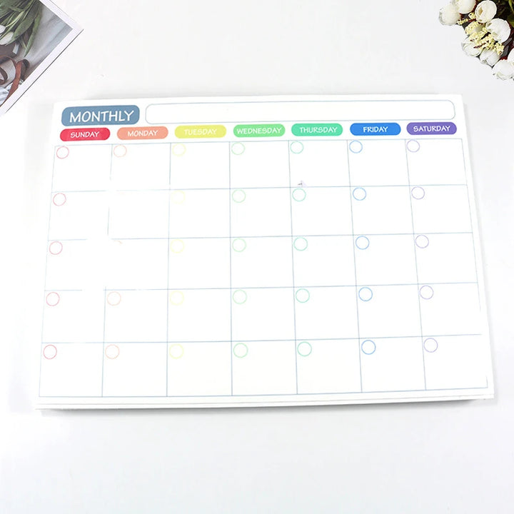 Magnetische whiteboard kalender voor koelkast met maand- en weekplanner 5