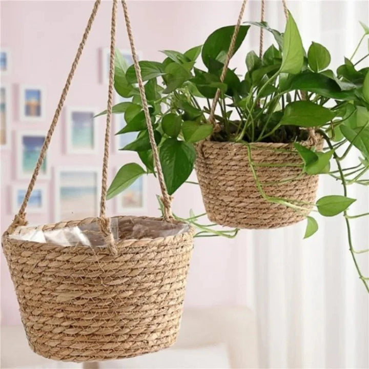 MACRAHANG – Stylish Jute Hanging Planter for Indoor &amp; Outdoor Use Vestragear