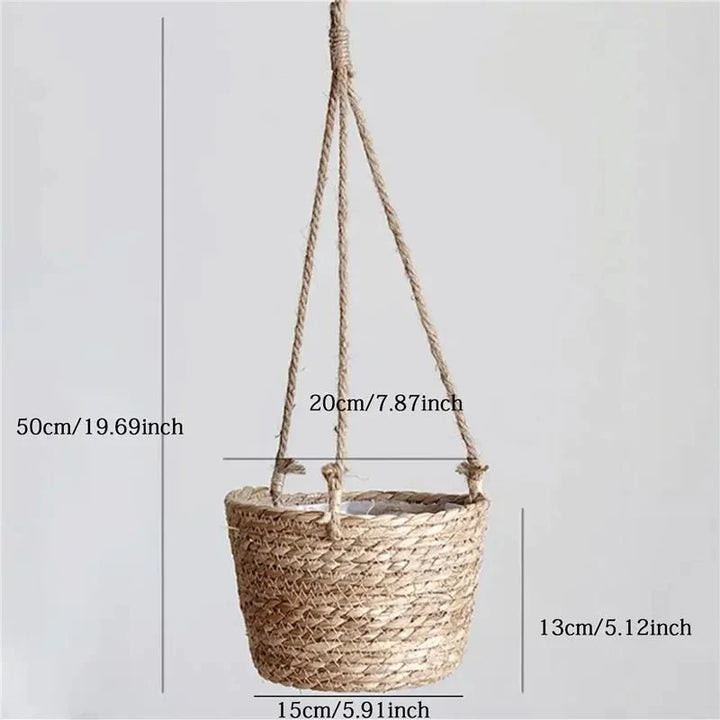 MACRAHANG – Stylish Jute Hanging Planter for Indoor &amp; Outdoor Use Vestragear