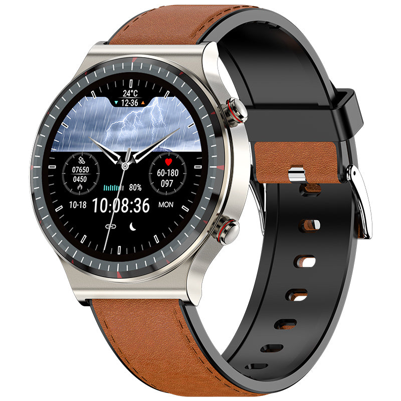 Medische EKG-Smartwatch | CFDA-gecertificeerd | 512Hz Hoge Precisie Biosensor | SpO2- & Hartslagmonitoring | AI-gebaseerde Ademhalingsanalyse | IP67 Waterdicht 12