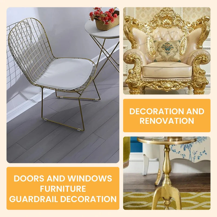 Metallic Bladverf met Penseel – Premium Goud en Zilver Metaaleffect voor Creatieve Projecten – Waterbasis Decoratieverf 200g | Sansoti 7