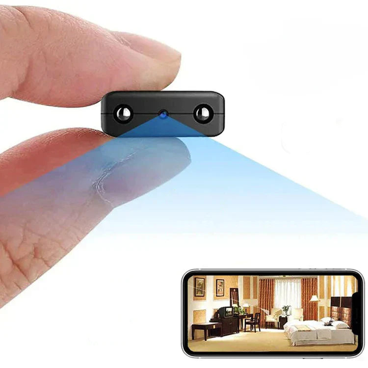Micro telecamera HD – Telecamera di sicurezza WiFi compatta con visione notturna e audio