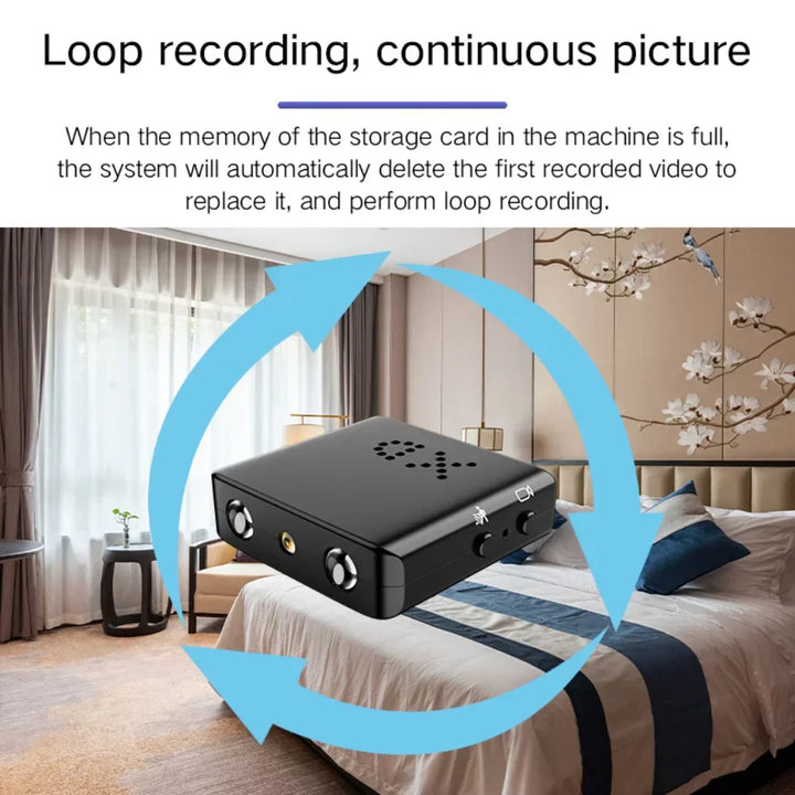 Micro HD camera – Compacte WiFi beveiligingscamera met nachtzicht &amp; audio (Copy) VestraGear