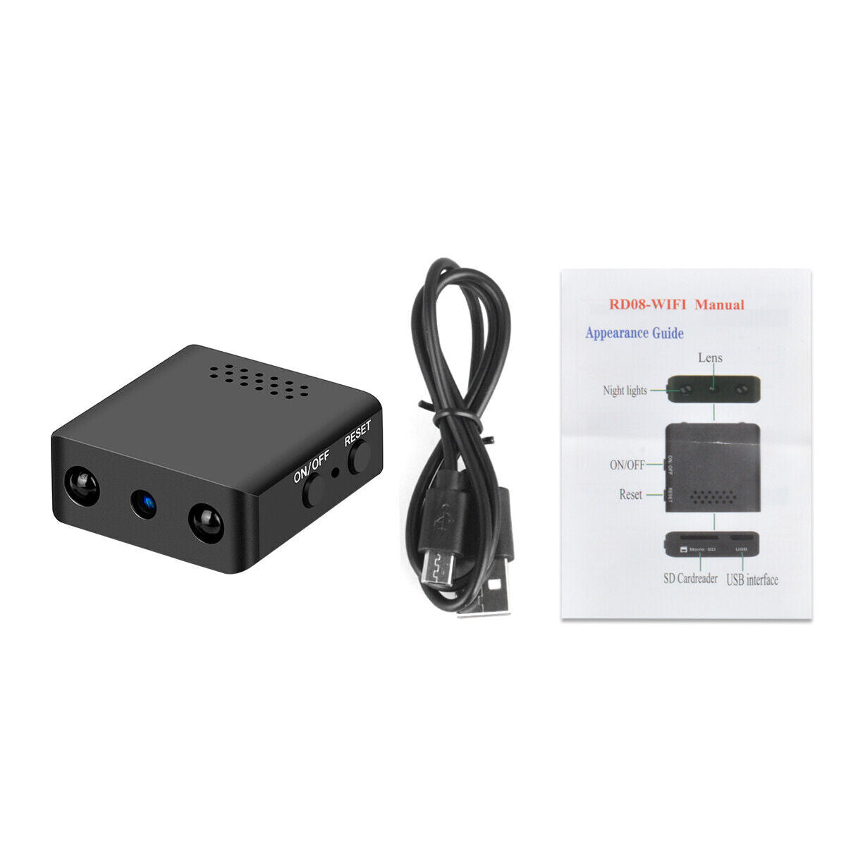 Micro telecamera HD – Telecamera di sicurezza WiFi compatta con visione notturna e audio