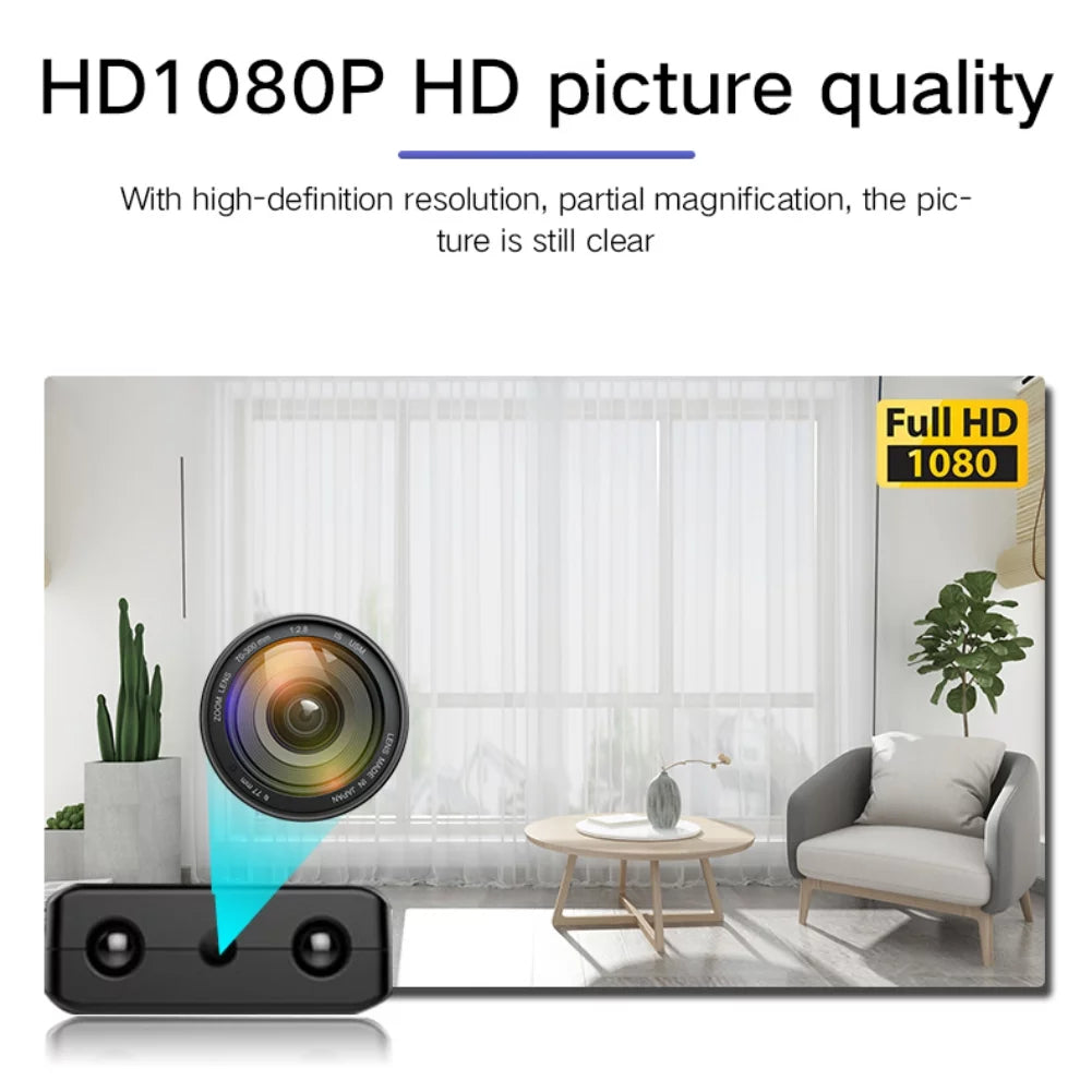 Micro HD camera – Compacte WiFi beveiligingscamera met nachtzicht &amp; audio (Copy) VestraGear