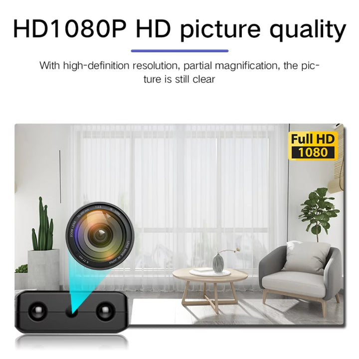 Micro HD camera – Compacte WiFi beveiligingscamera met nachtzicht &amp; audio (Copy) VestraGear