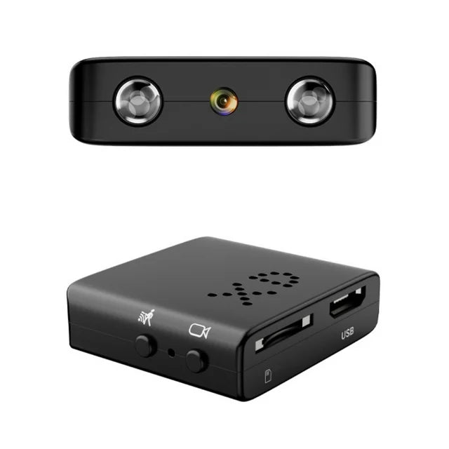 Micro telecamera HD – Telecamera di sicurezza WiFi compatta con visione notturna e audio