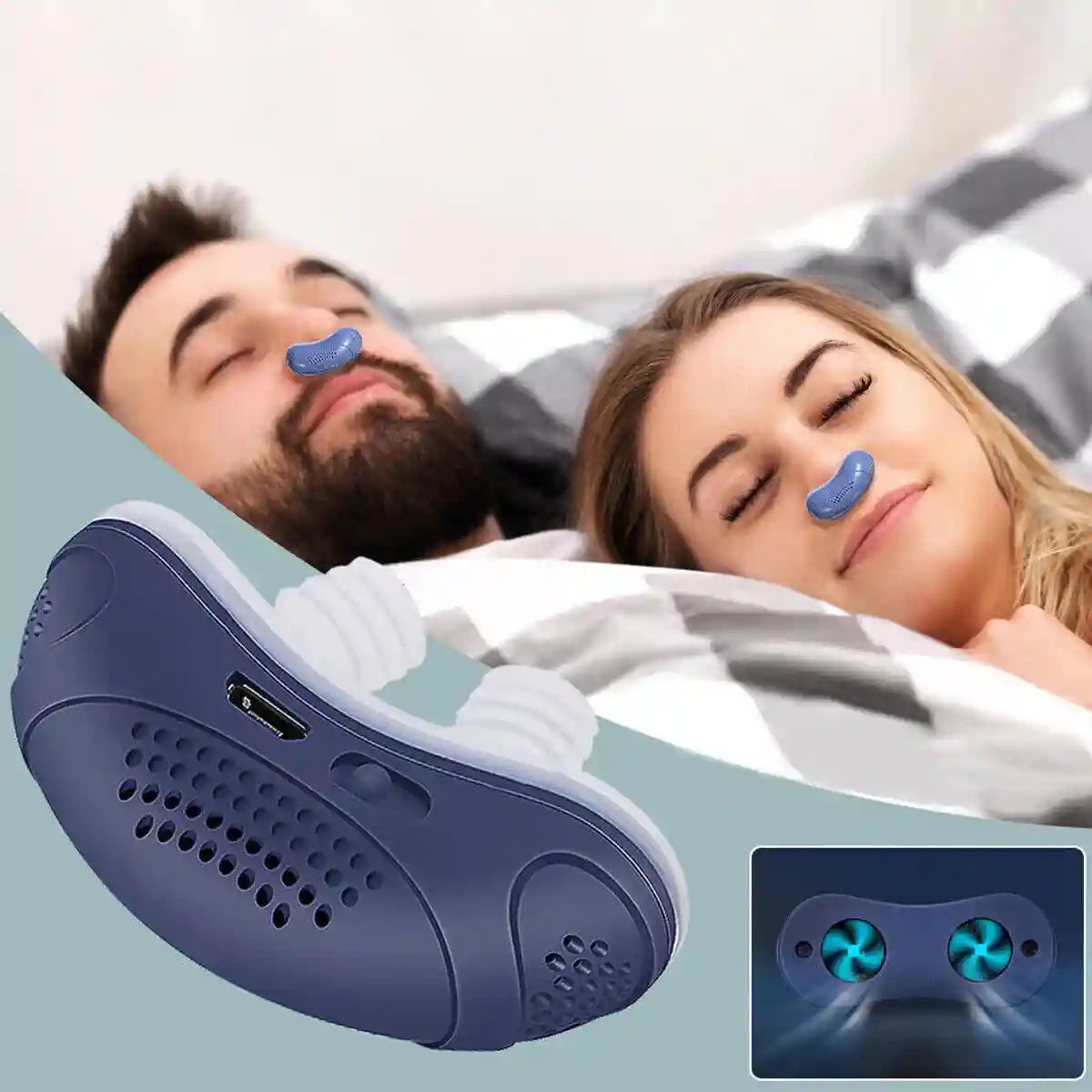 Somnix CPAP Micro – Appareil de sommeil silencieux et sans masque pour la maison et les voyages