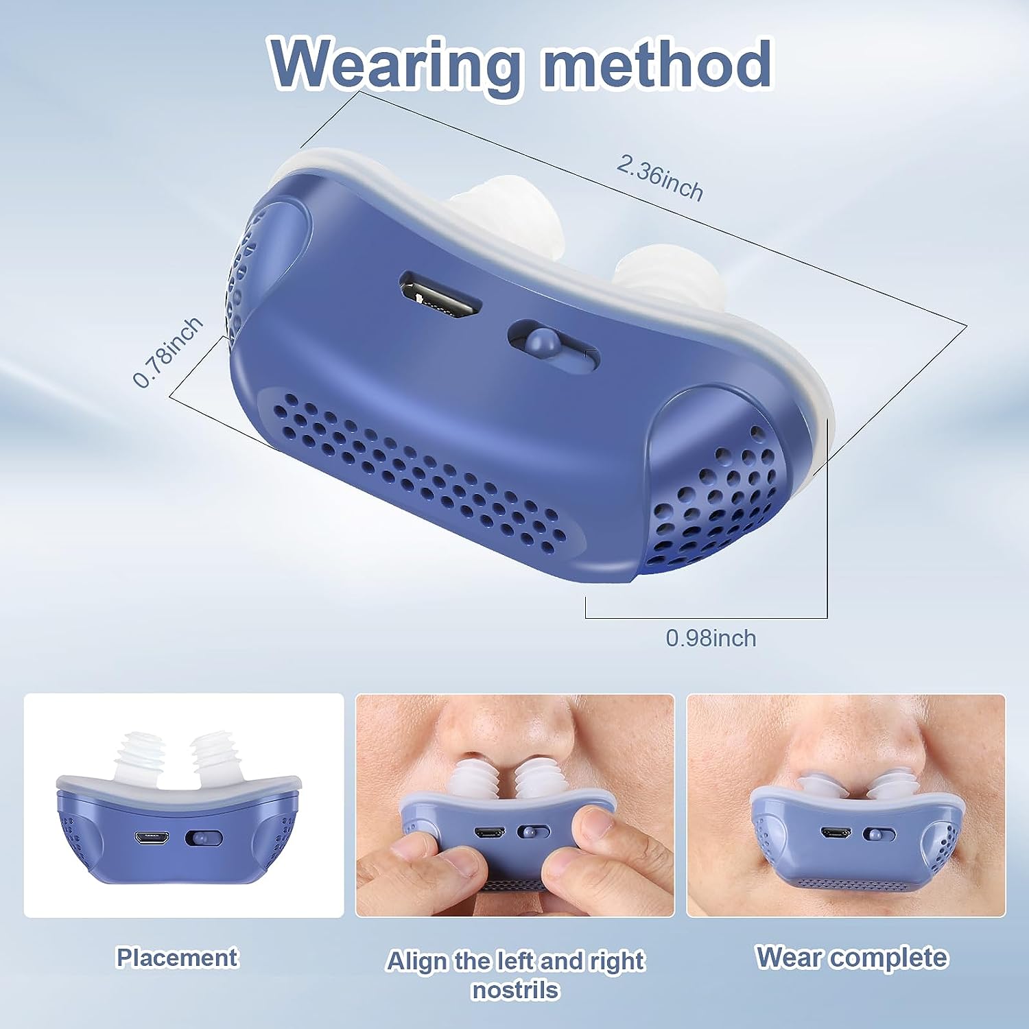 Somnix CPAP Micro – Appareil de sommeil silencieux et sans masque pour la maison et les voyages