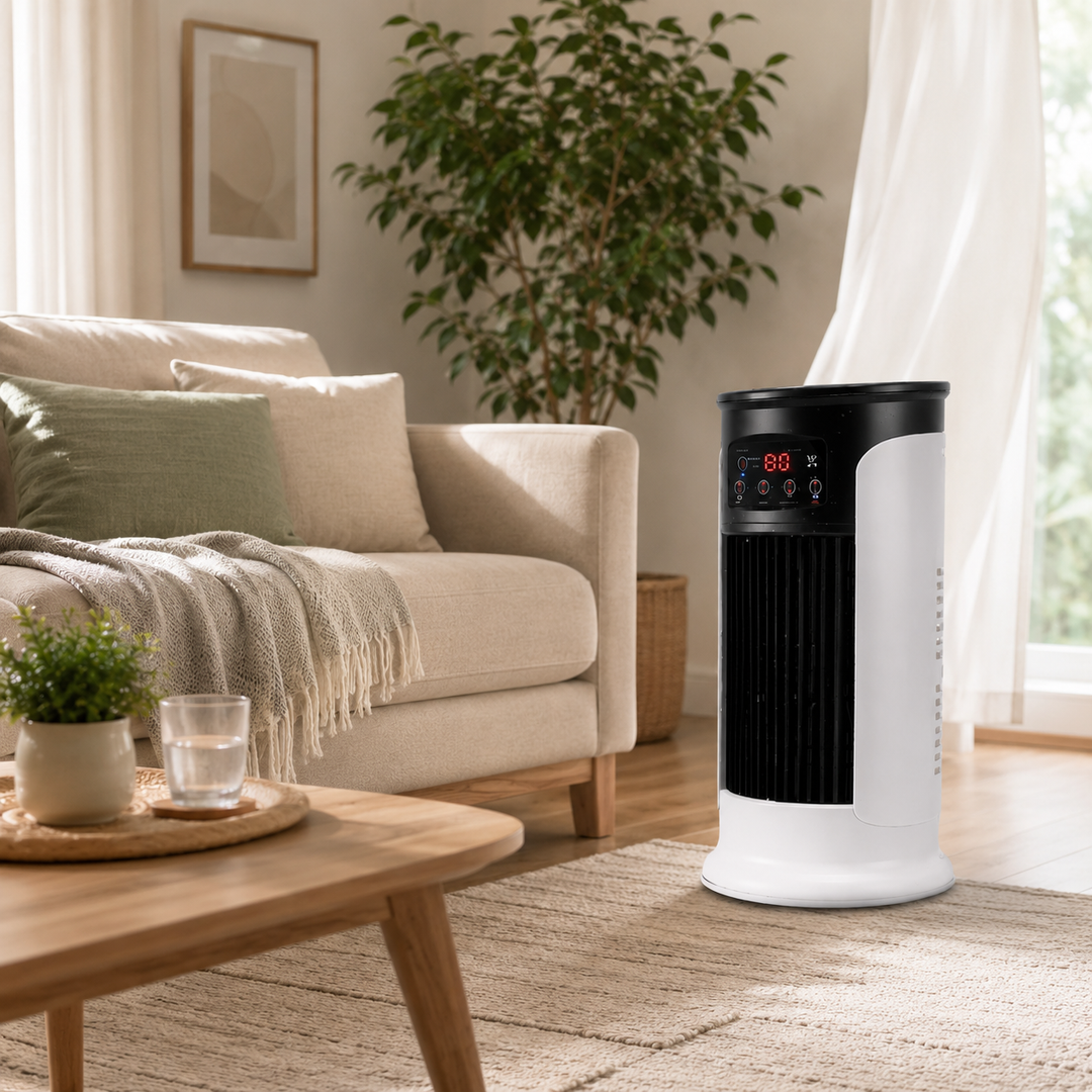 Mini-torenventilator – Compacte ventilator met 3 snelheden en een timer van 8 uur. 3