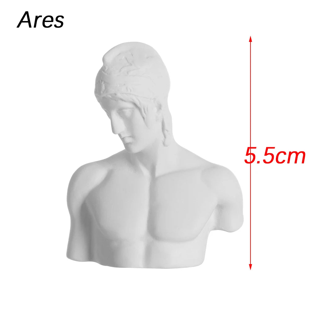 Mini Gipsbuste Portretten 5,5-7 cm voor Tekenpraktijk en Decoratie 11