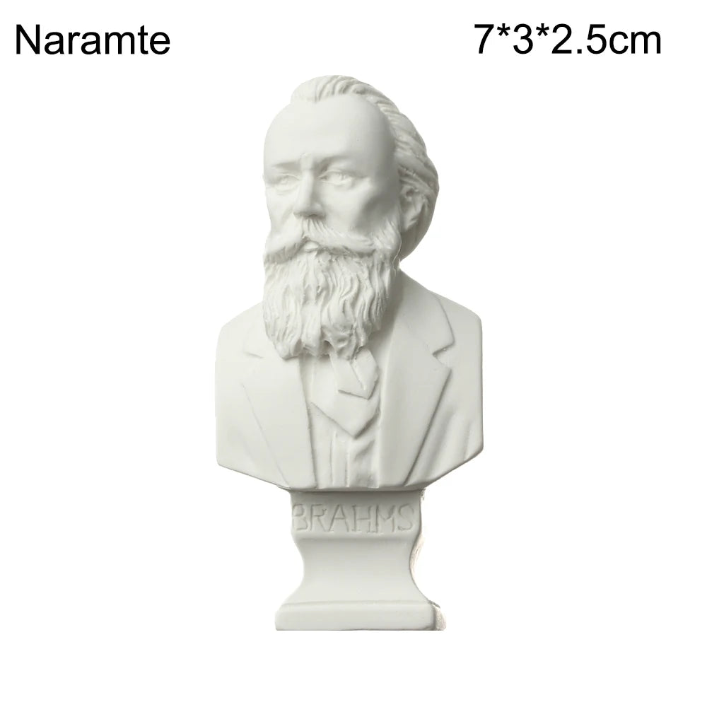 Mini Gipsbuste Portretten 5,5-7 cm voor Tekenpraktijk en Decoratie 27