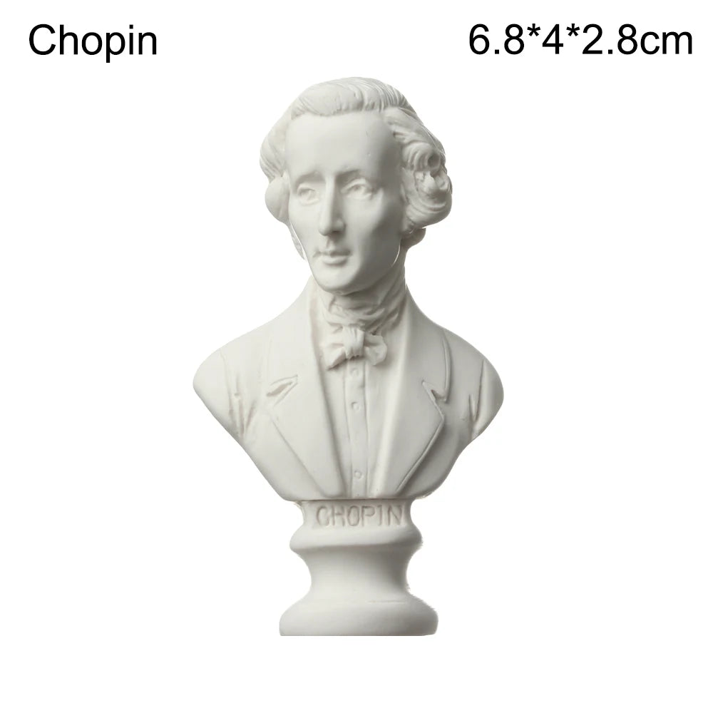 Mini Gipsbuste Portretten 5,5-7 cm voor Tekenpraktijk en Decoratie 30