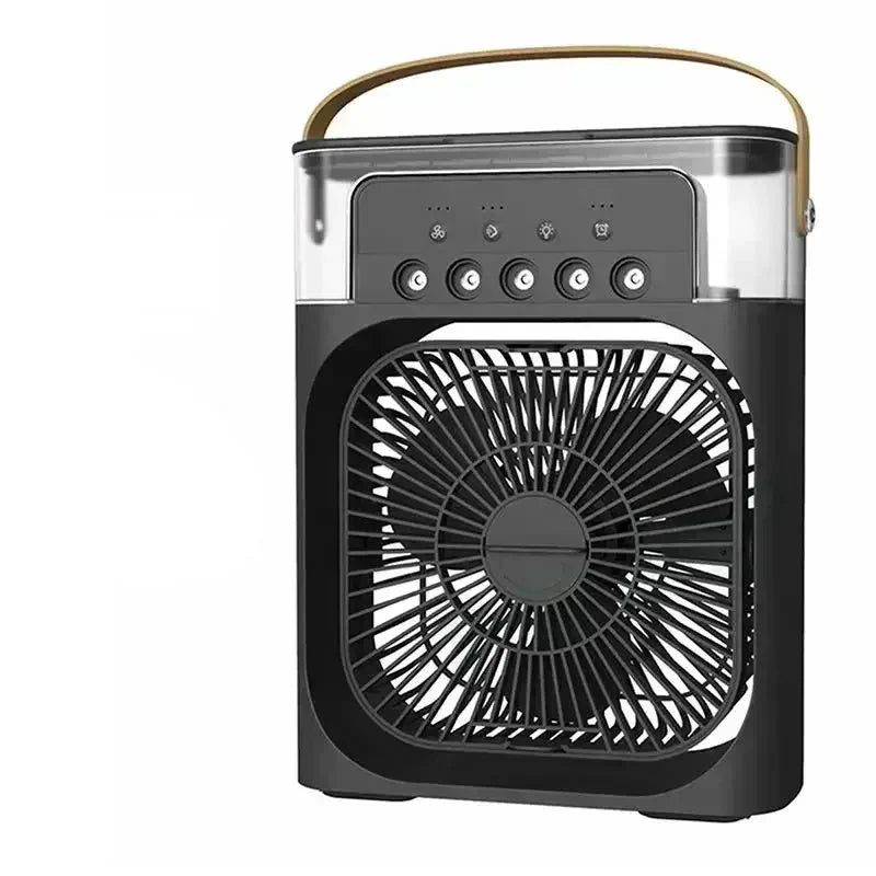 Mini Luftkühler 3-in-1 mit LED Nachtlicht, Luftbefeuchter und 600 ml Wassertank 7
