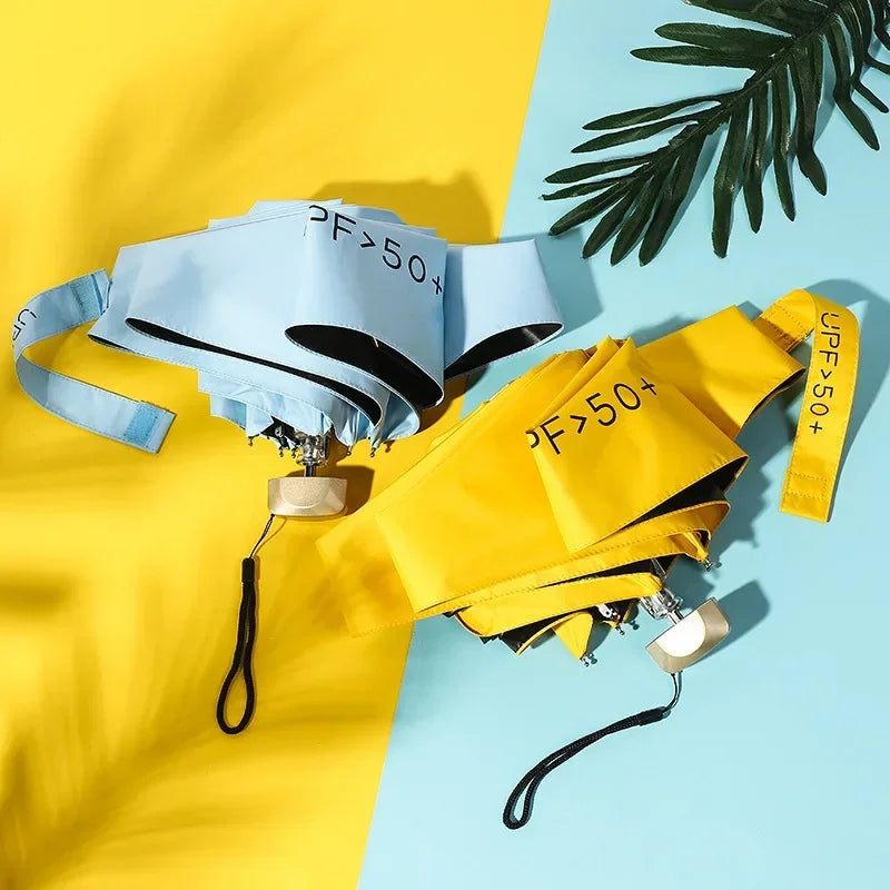 SkyShield Mini paraigua – Paraigua compacte plegable amb protecció UV i disseny resistent al vent