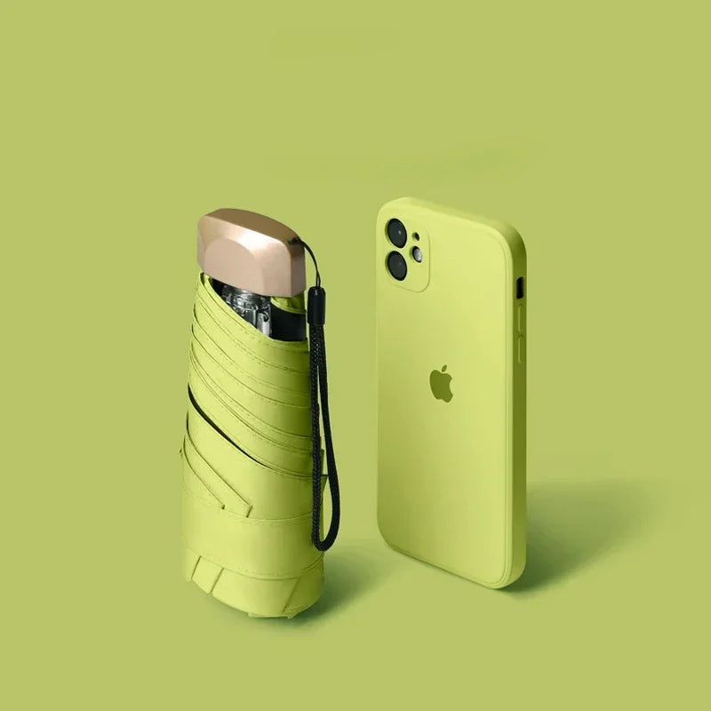 SkyShield Mini paraigua – Paraigua compacte plegable amb protecció UV i disseny resistent al vent