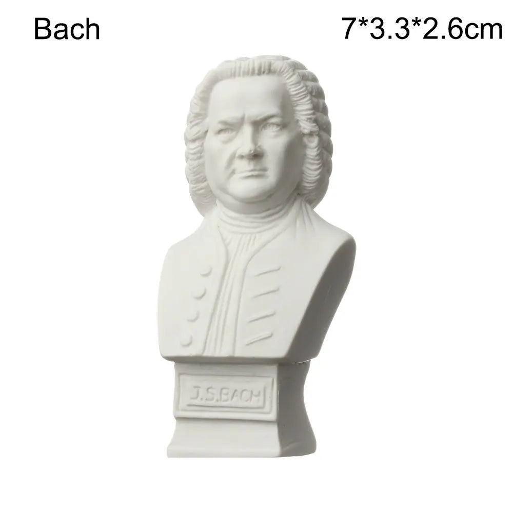 Mini hars buste beeldje 5-7 cm wit Griekse mythologie voor woondecoratie 23