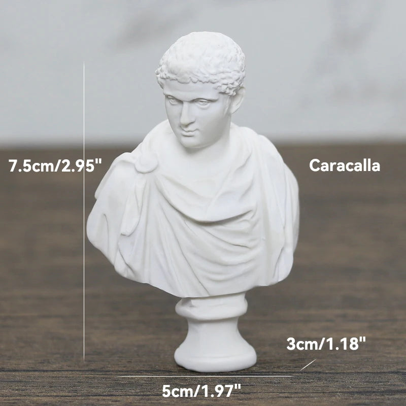 Miniatuur Beeldje van Griekse Mythologie – Gedetailleerde Buste voor Kamerdecoratie 15