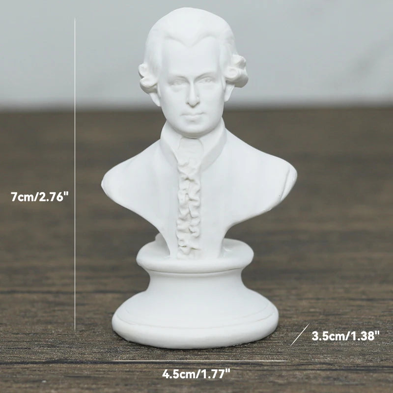 Miniatuur Beeldje van Griekse Mythologie – Gedetailleerde Buste voor Kamerdecoratie 25