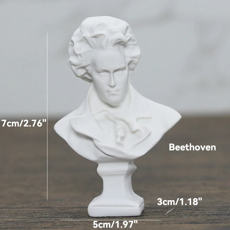 Miniatuur Beeldje van Griekse Mythologie – Gedetailleerde Buste voor Kamerdecoratie 26