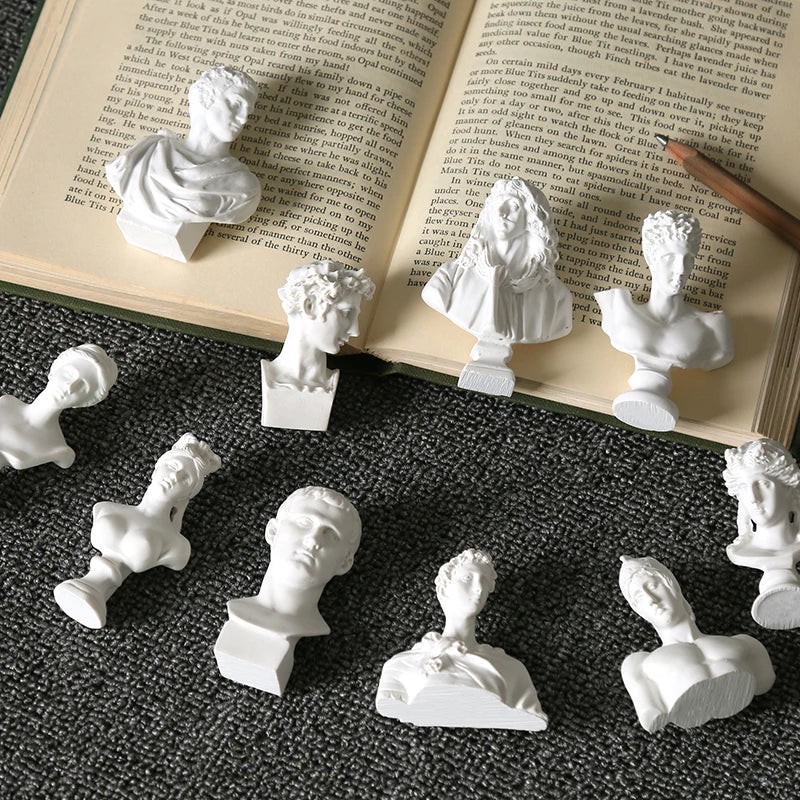 Miniatuur Beeldje van Griekse Mythologie – Gedetailleerde Buste voor Kamerdecoratie 5