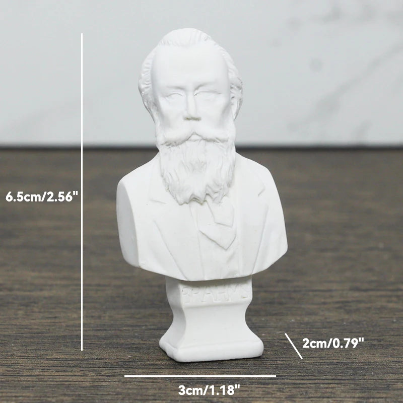 Miniatuur Beeldje van Griekse Mythologie – Gedetailleerde Buste voor Kamerdecoratie 9