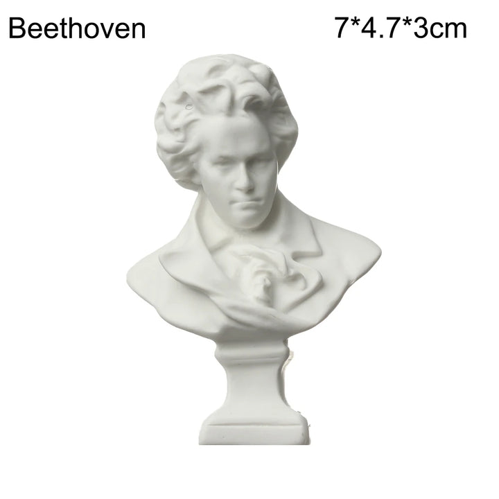Miniatuur Gipsen Buste Standbeeld Wit, Scandinavische Stijl, 5,5-7 cm, Griekse Mythologie Decoratie 13