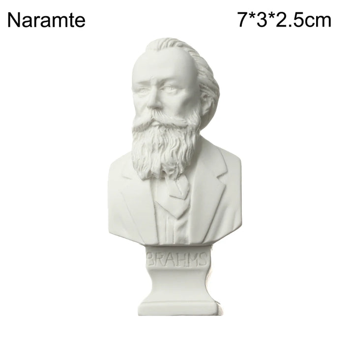 Miniatuur Gipsen Buste Standbeeld Wit, Scandinavische Stijl, 5,5-7 cm, Griekse Mythologie Decoratie 16