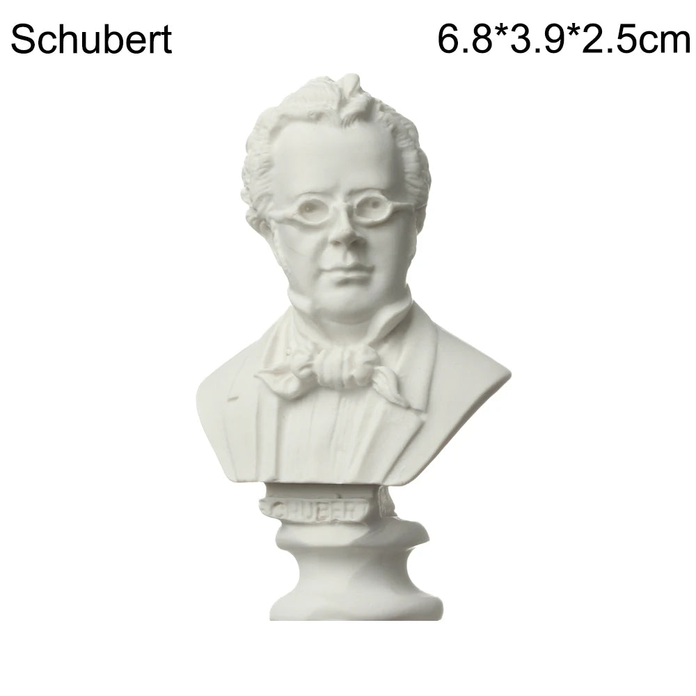 Miniatuur Gipsen Buste Standbeeld Wit, Scandinavische Stijl, 5,5-7 cm, Griekse Mythologie Decoratie 26