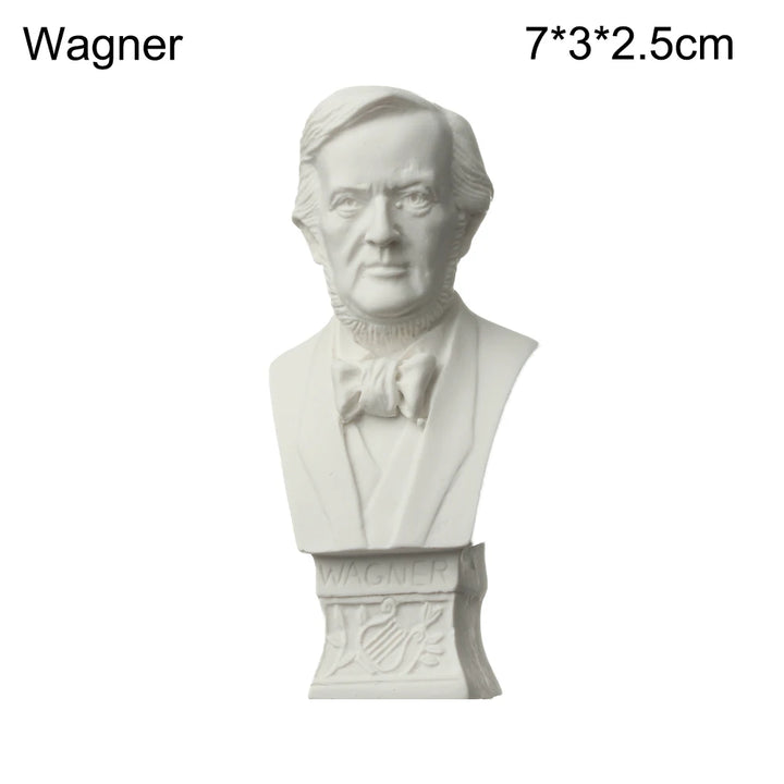 Miniatuur Gipsen Buste Standbeeld Wit, Scandinavische Stijl, 5,5-7 cm, Griekse Mythologie Decoratie 29