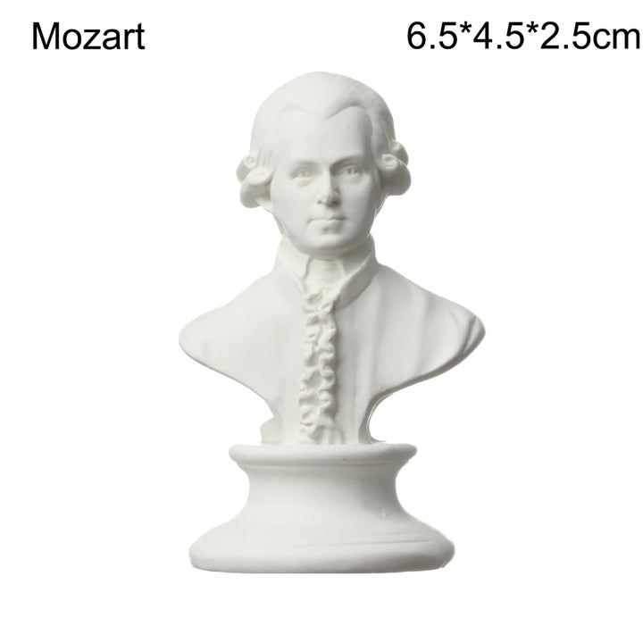 Miniatuur Gipsen Buste Standbeeld Wit, Scandinavische Stijl, 5,5-7 cm, Griekse Mythologie Decoratie 32