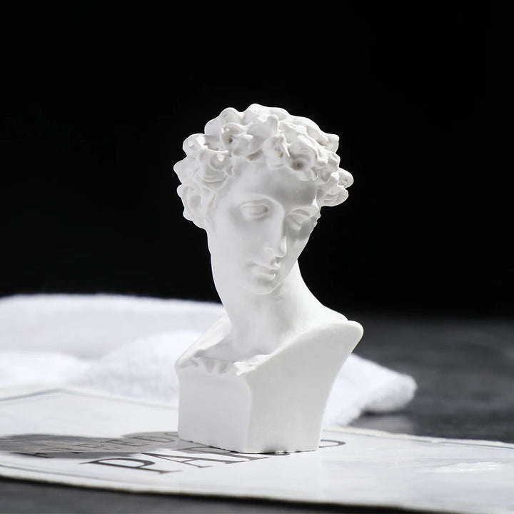 Miniatuur Gipsen Buste Standbeeld Wit, Scandinavische Stijl, 5,5-7 cm, Griekse Mythologie Decoratie 4