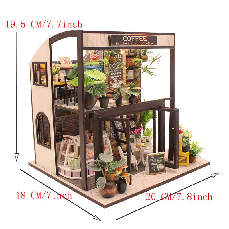 Miniatuur Poppenhuis – DIY Houten Speelgoed met Meubels voor Kinderen vanaf 8 Jaar 11