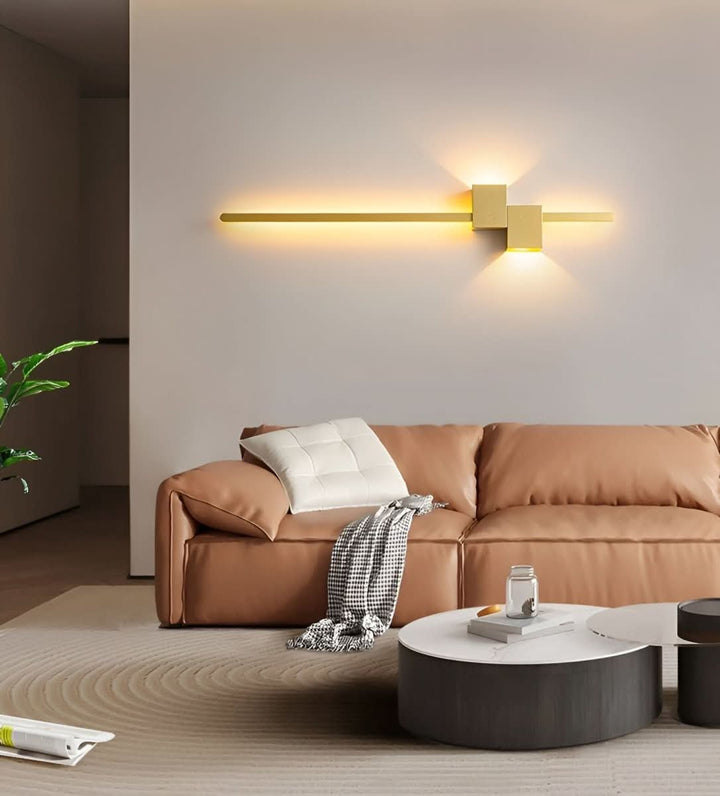Lámpara de pared LED – Diseño lineal minimalista con iluminación suave e indirecta