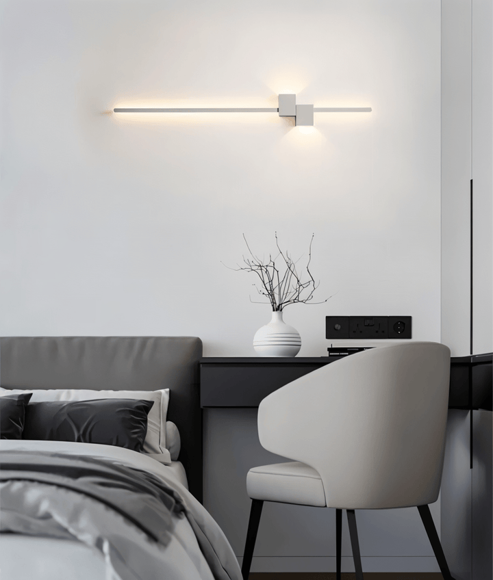 Lámpara de pared LED – Diseño lineal minimalista con iluminación suave e indirecta