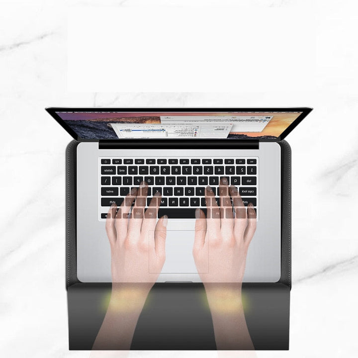 Opvouwbare Laptopstandaard &amp; Sleeve – Ergonomisch Werkcomfort Vestragear