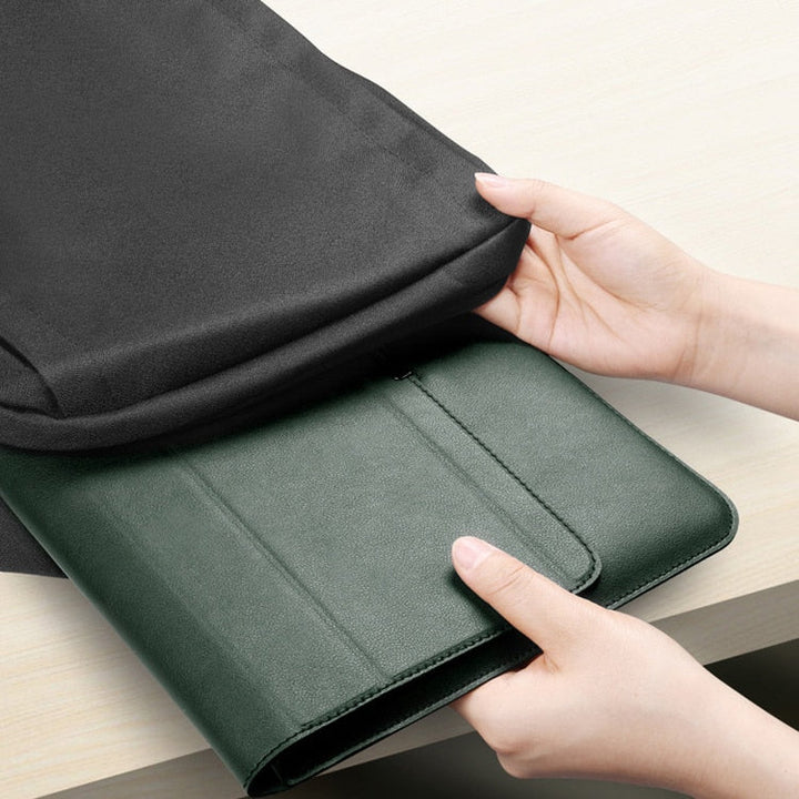 Opvouwbare Laptopstandaard &amp; Sleeve – Ergonomisch Werkcomfort Vestragear