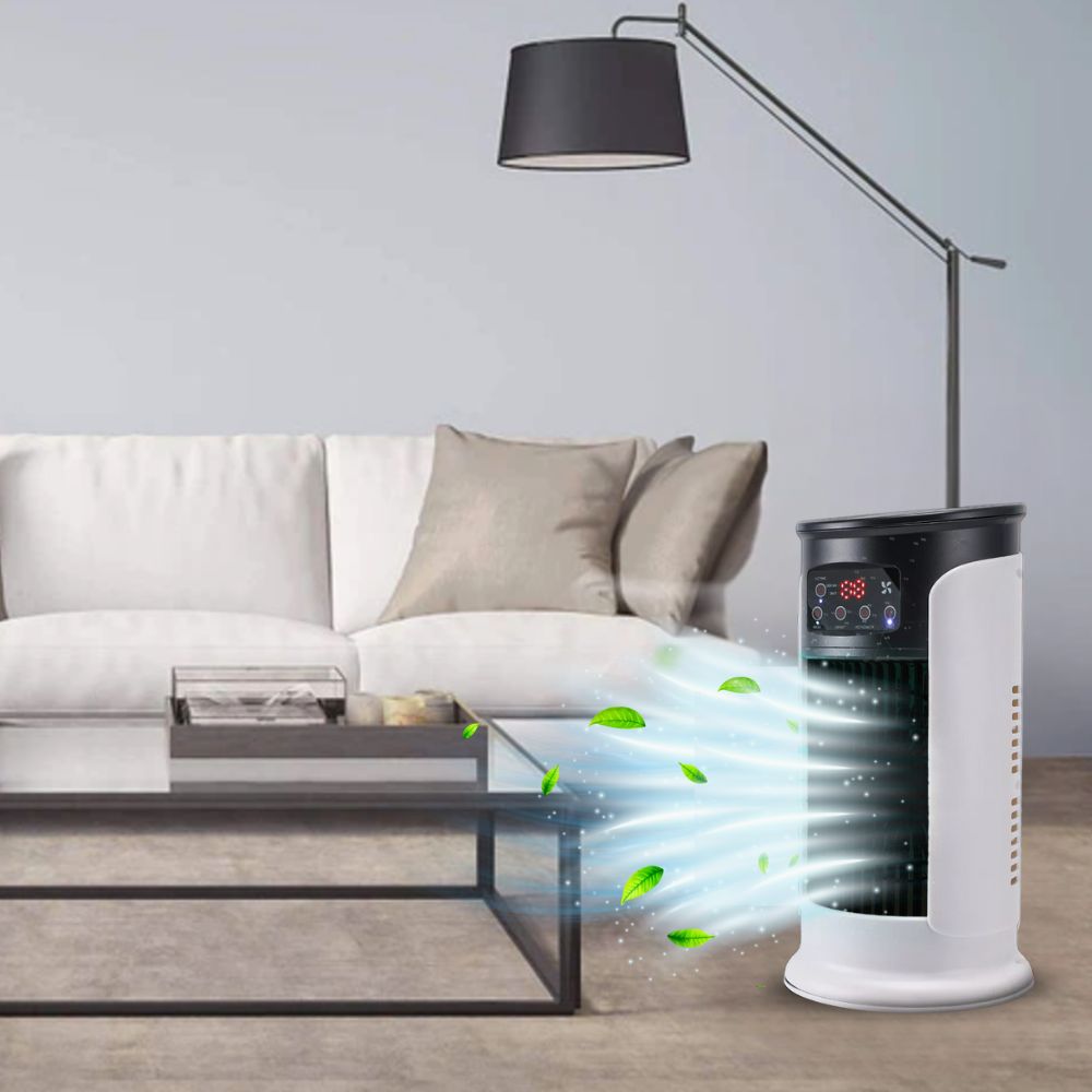 Mobile Klimaanlage 5-in-1 für Wohnung – Kühl-, Befeuchtungs- und Ventilationsgerät ohne Abluftschlauch 0