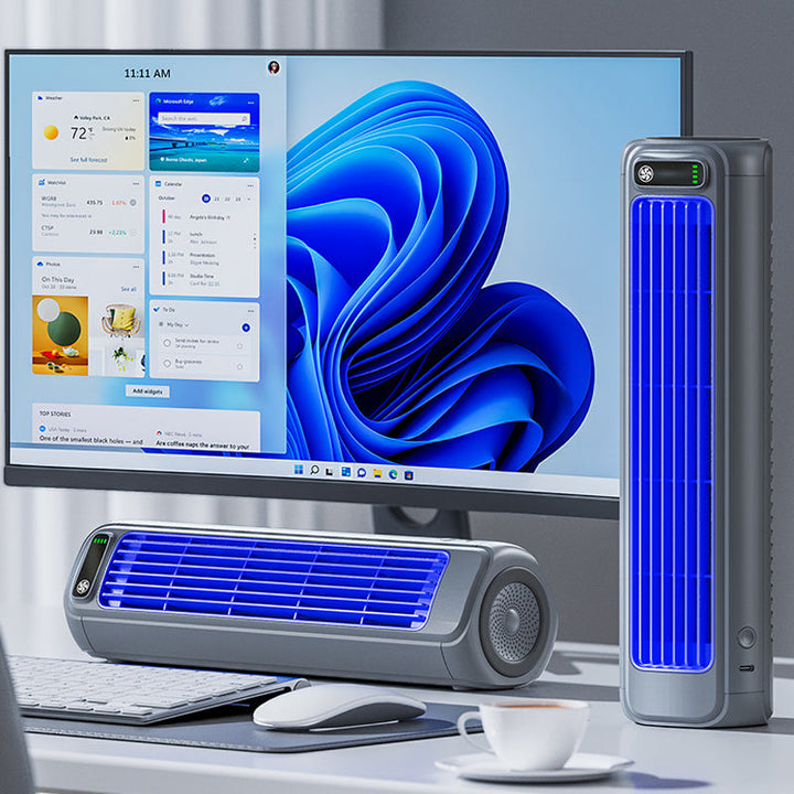 Mobile Klimaanlage – Tragbares Klimagerät mit 12h Akkulaufzeit für effiziente Kühlung 0