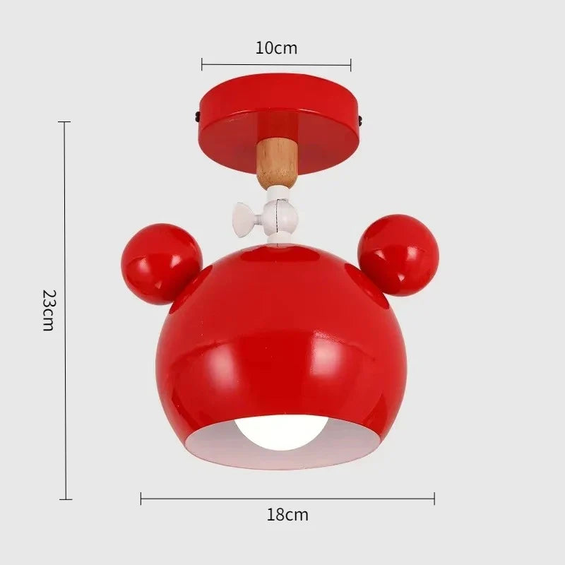Cartonelle làmpada de sostre – Làmpada de dibuixos animats moderna amb base E27 i disseny de fusta juganer
