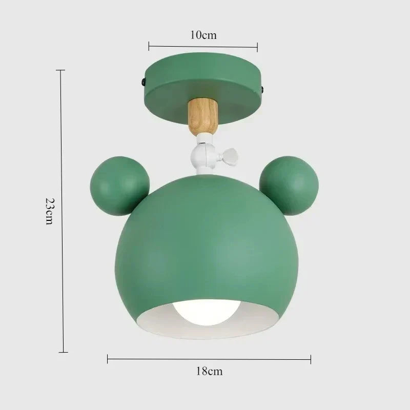 Cartonelle làmpada de sostre – Làmpada de dibuixos animats moderna amb base E27 i disseny de fusta juganer