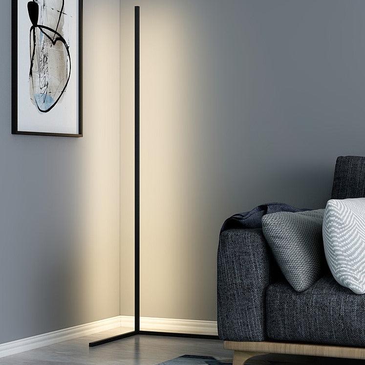 Moderne Hoek Vloerlamp Met Geïntegreerde LED Verlichting En Slim Ruimtebesparend Design | Sansoti 0