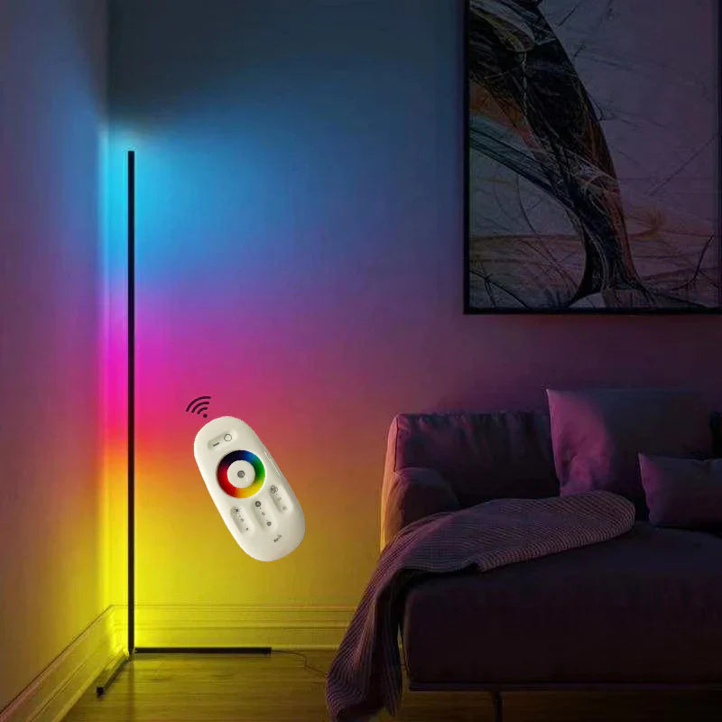 Moderne Hoek Vloerlamp Met Geïntegreerde LED Verlichting En Slim Ruimtebesparend Design | Sansoti 6