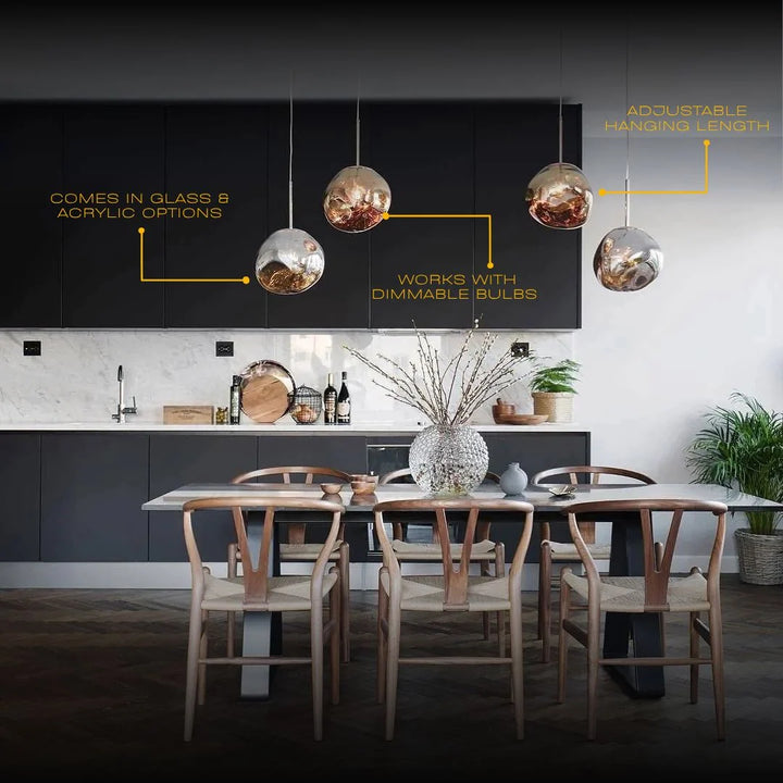 Moderne Lava Hanglamp Met Glazen Of PVC Bol En Verstelbare Ophanghoogte | Sansoti 3