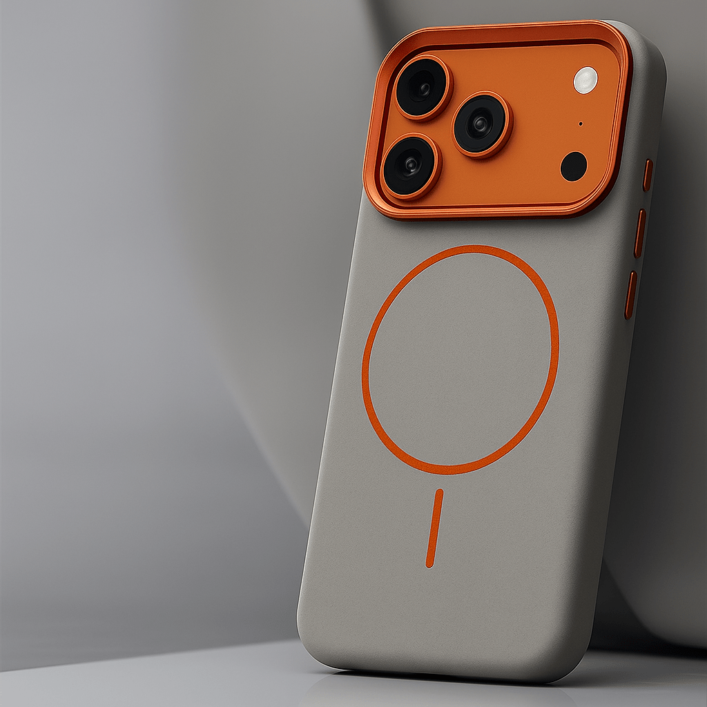 Montara leren iPhone-hoesje — Olifantenpatroon &amp; MagSafe 0